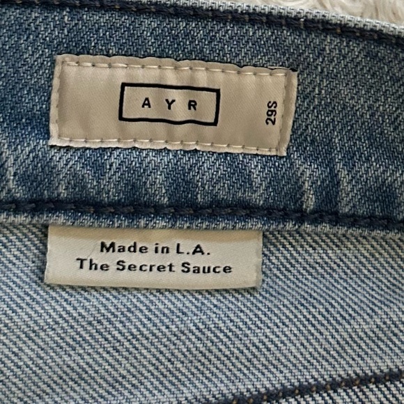 AYR The Secret Sauce Jeans  29 short NWOT FLAW HOLE - Picture 10 of 15